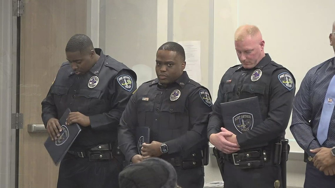 Three New Officers Are Sworn In At The Port Arthur Police Department