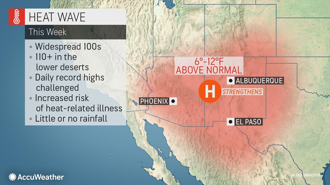 Brutal heat grips the Southwest as drought fuels fire threat