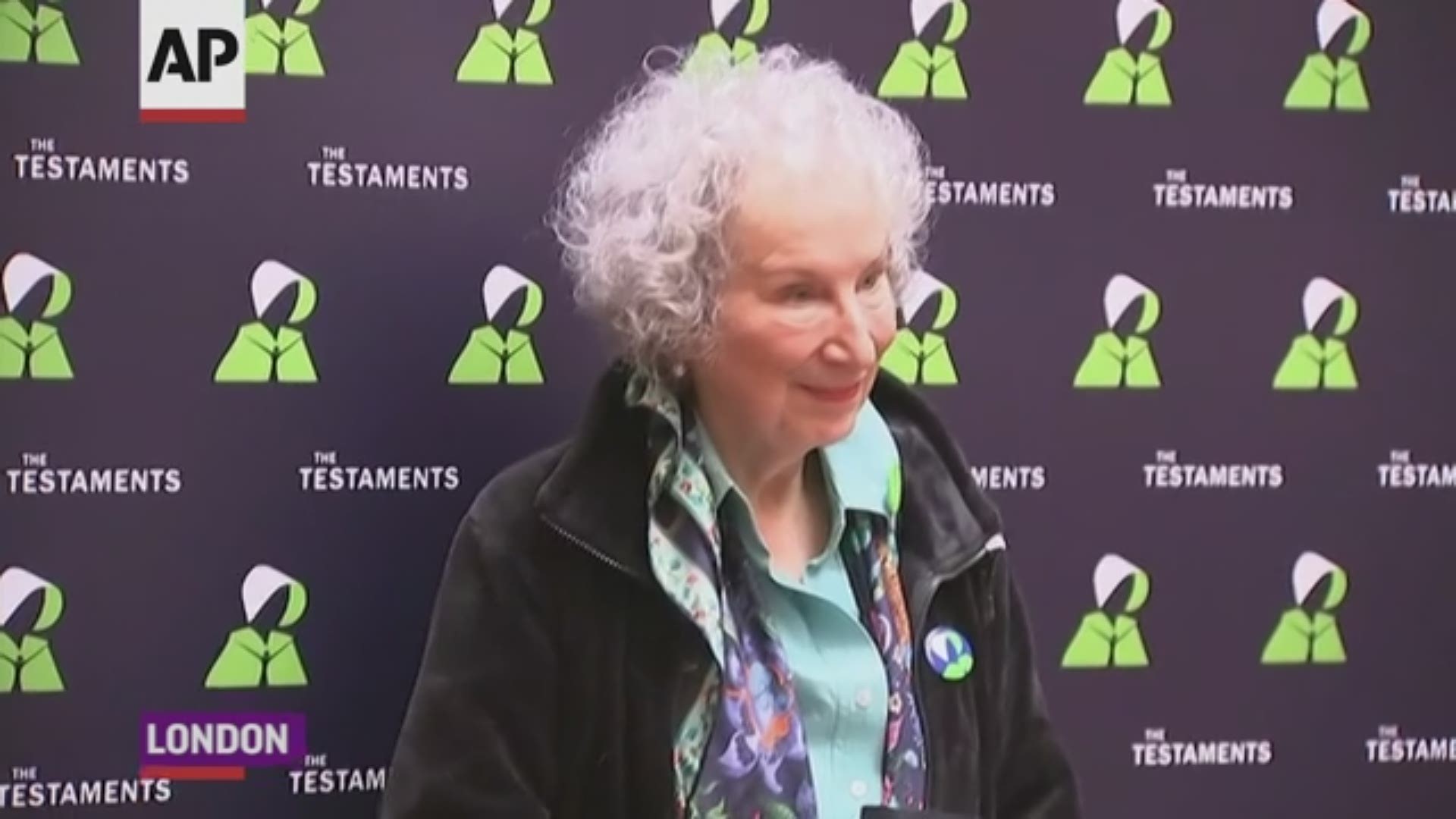 Canadian author Margaret Atwood discusses her new book "The Testaments," a sequel to her best-selling novel "The Handmaid's Tale." (AP)