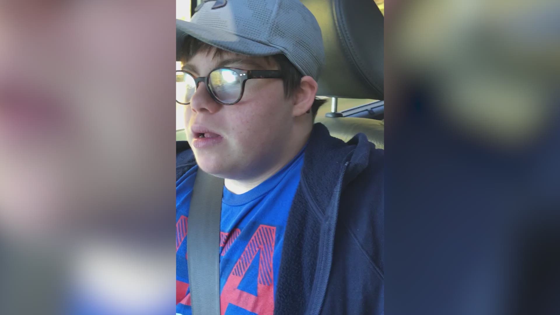 Jake Manning's personality shines while having fun singing in the car.