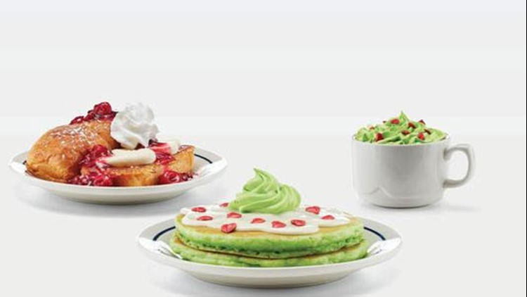 IHOP launches special holiday menu with green Grinch 