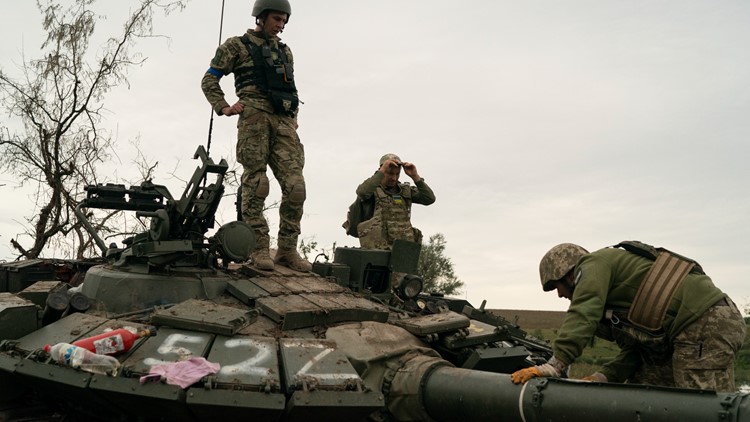 Ukraine, using captured Russian tanks, firms up its lines