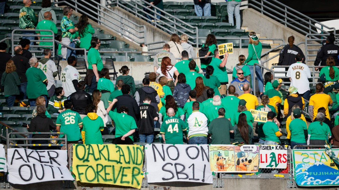 Oakland A's fans stage 'reverse boycott' to protest team's planned