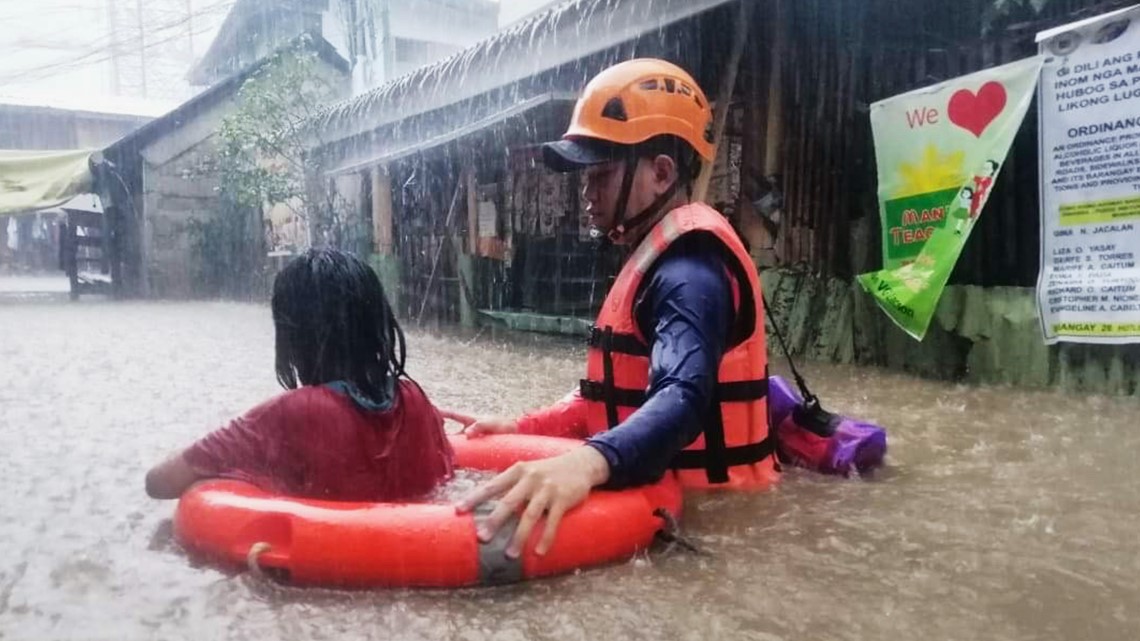 Typhoon hits Philippines 10k villages in its path 12newsnow