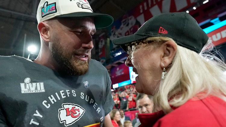 Donna Kelce, mother of Jason and Travis, on Super Bowl LVII