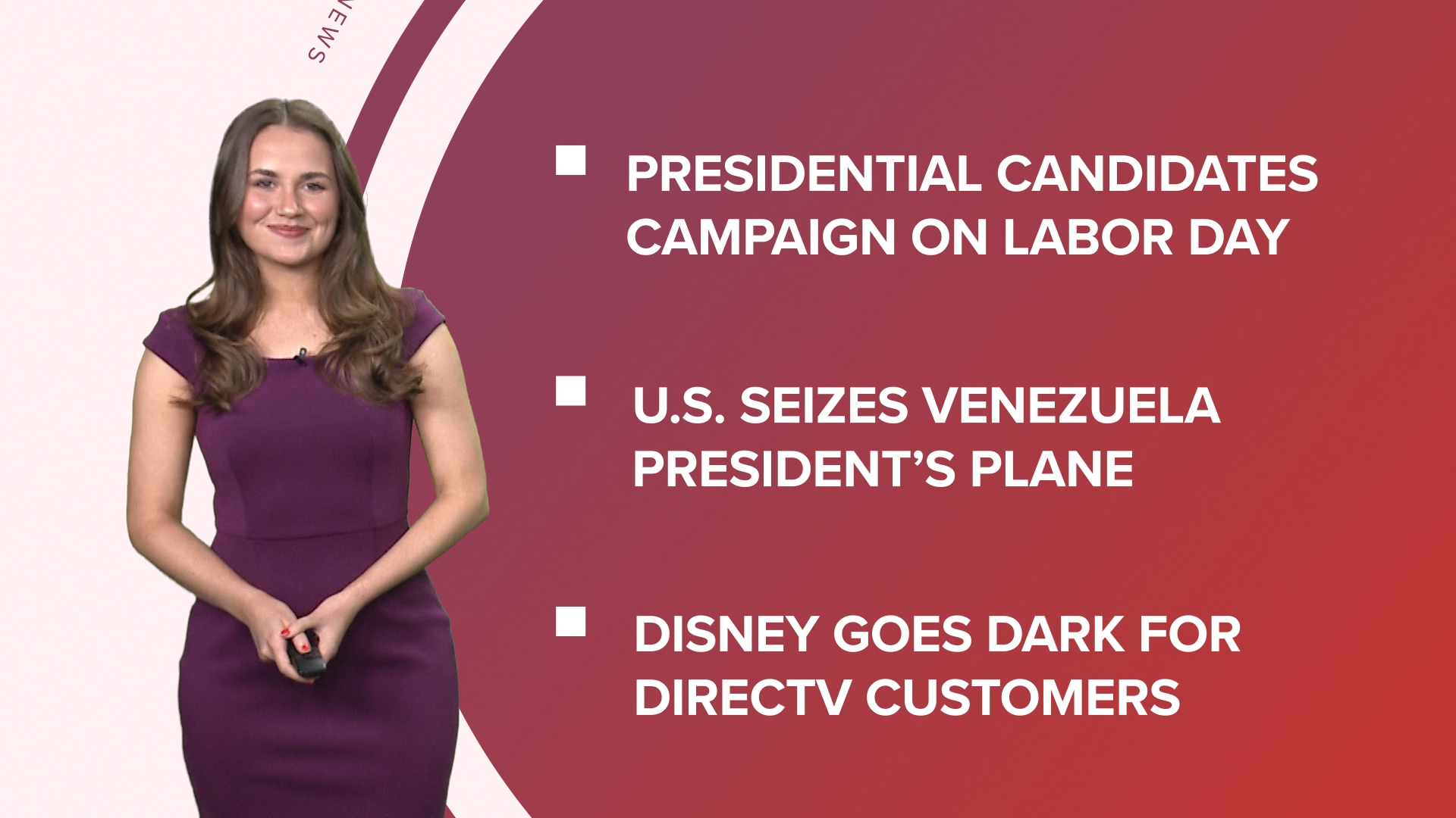 A look at what is happening in the news from the home stretch of the presidential campaigns and hotel workers striking to the dispute between DIRECTV and Disney.