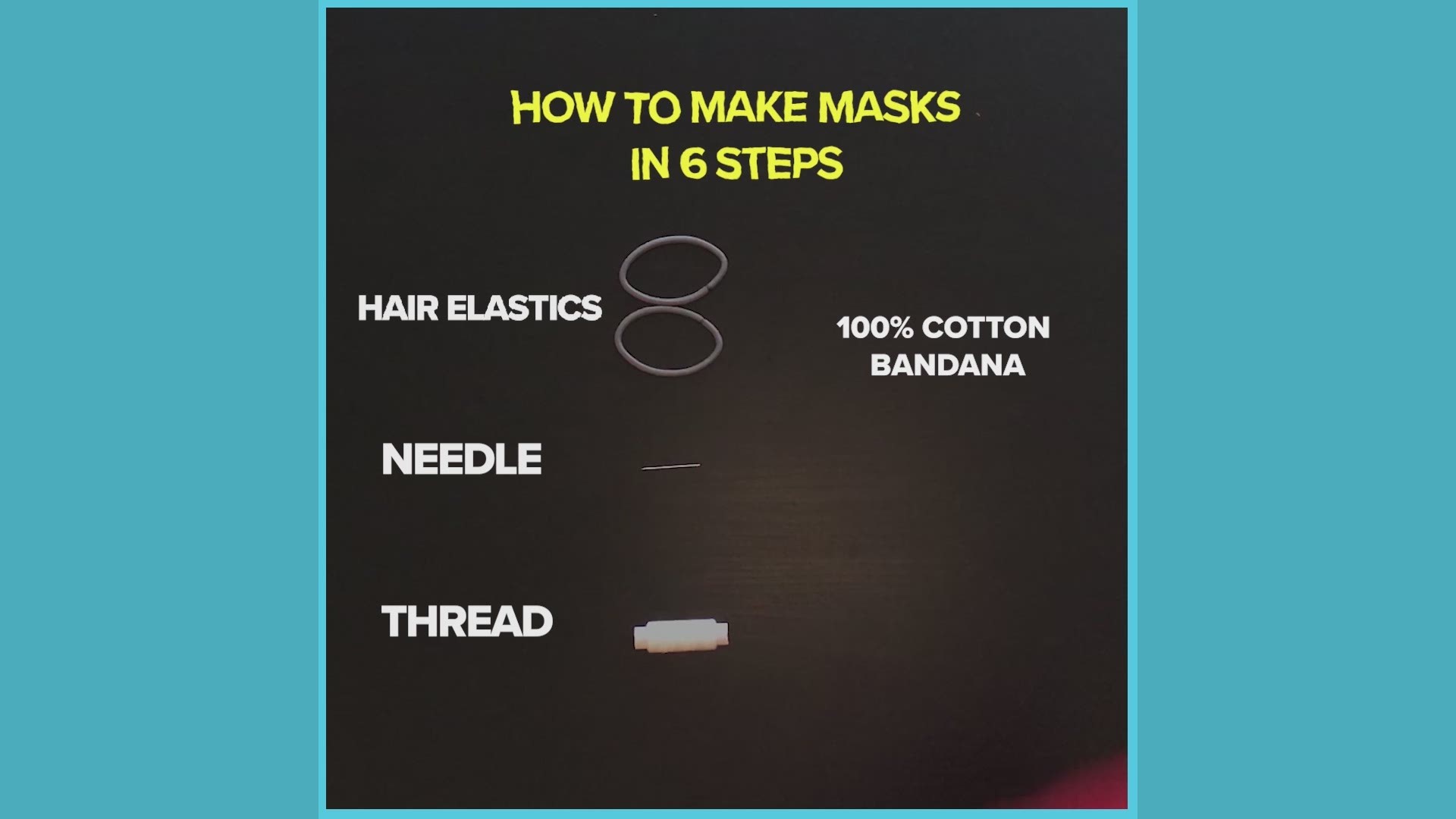 These easy-to-follow instructions will show how to make a face mask to help combat the spread of coronavirus.