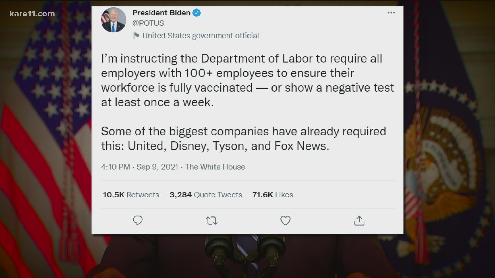 Biden and the White House team feel the Occupational Safety and Health Act  (OSHA) of 1970 gives them the legal footing to pull these rules off.