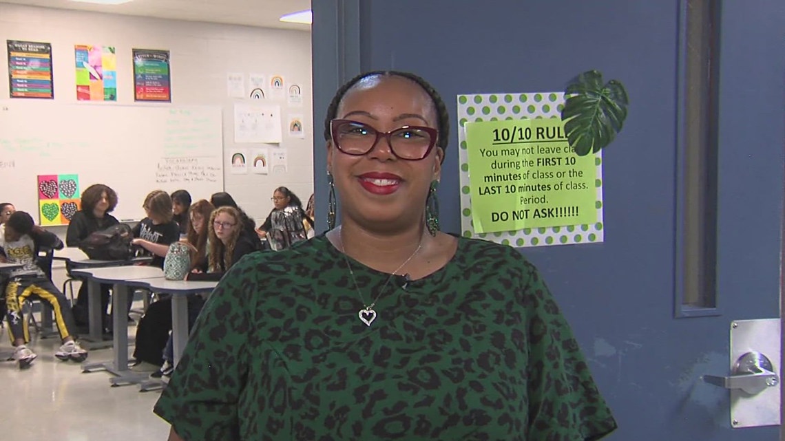 West Orange-Stark High School English teacher receives the October 2025 Golden Apple Award Rashondria Daniel serves multiple roles at the school including instructional coach, department head and dual credit English instructor.