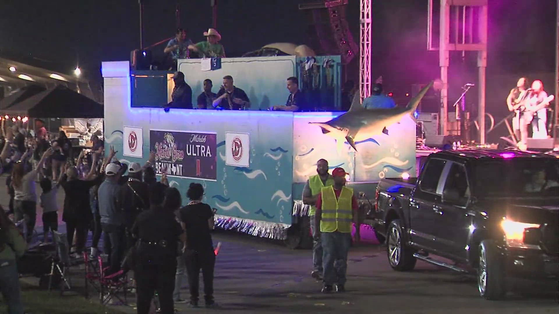 The celebration moved there this year citing security costs in downtown Beaumont.