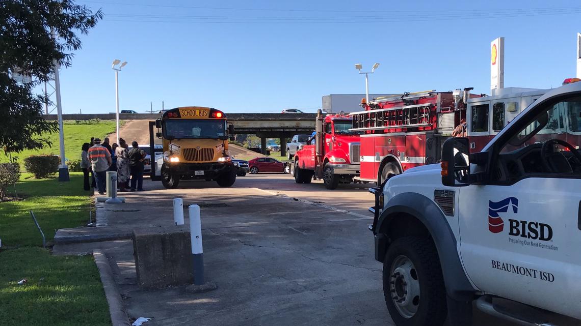 No injuries after traffic accident involving Beaumont ISD school bus ...