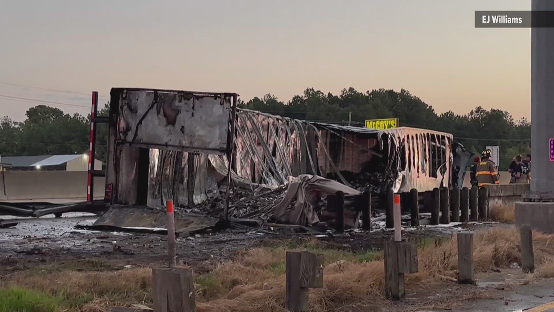 I-10 eastbound is still currently shut down and traffic is being rerouted to the 874 exit. Drivers will be able to make re-entry at the 875 exit.