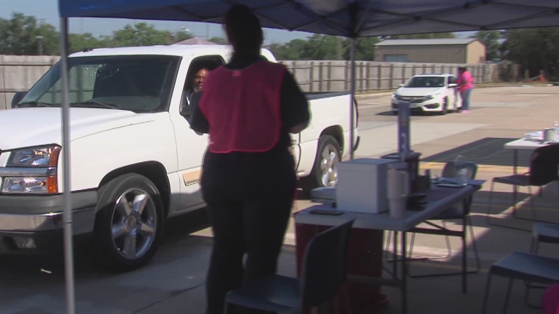 They offered free flu shots to kids and adults payed $10