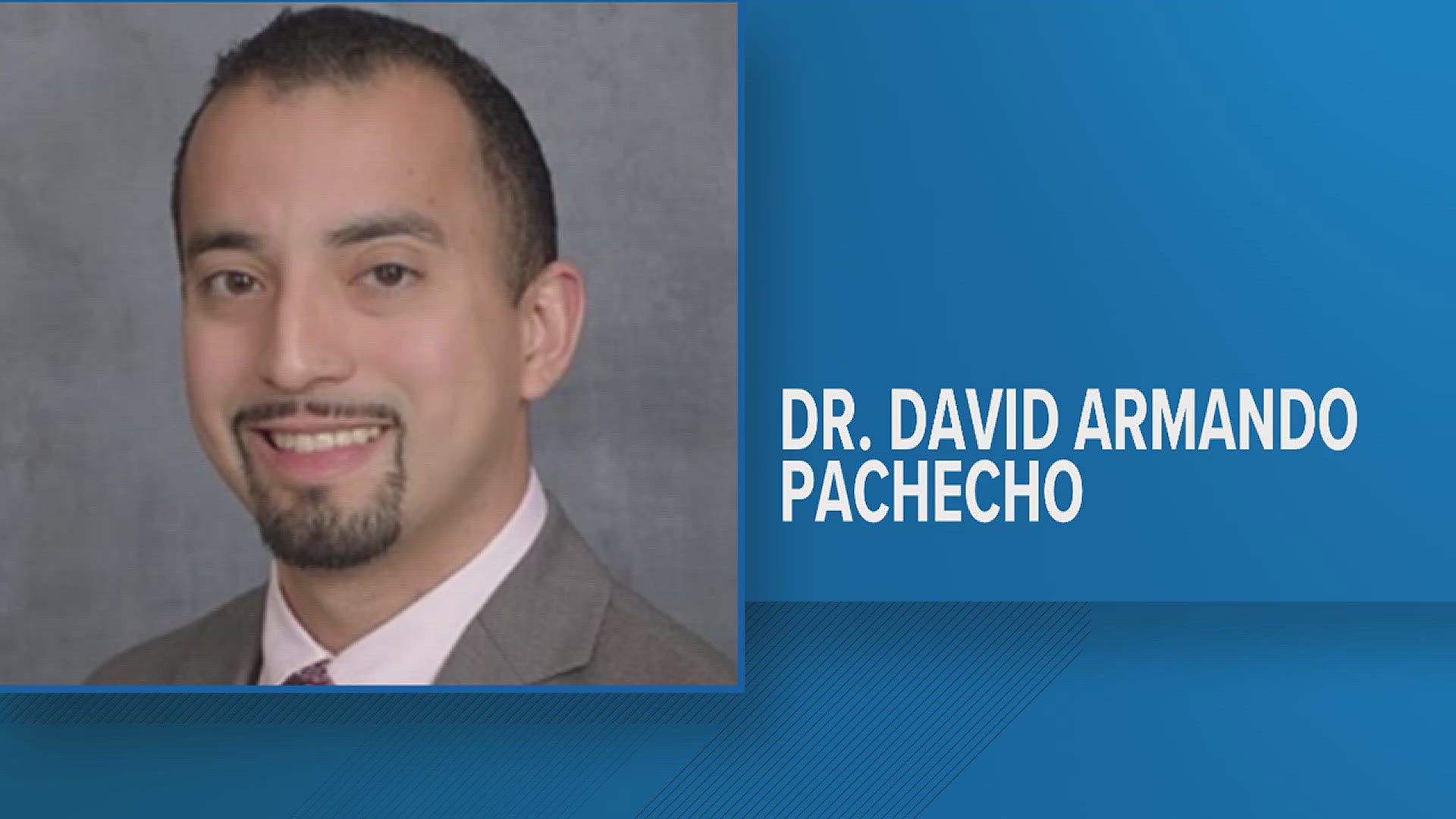 On December 5, the board panel found that Dr. David Armando Pachecho had been arrested and charged by the El Paso Police Department.