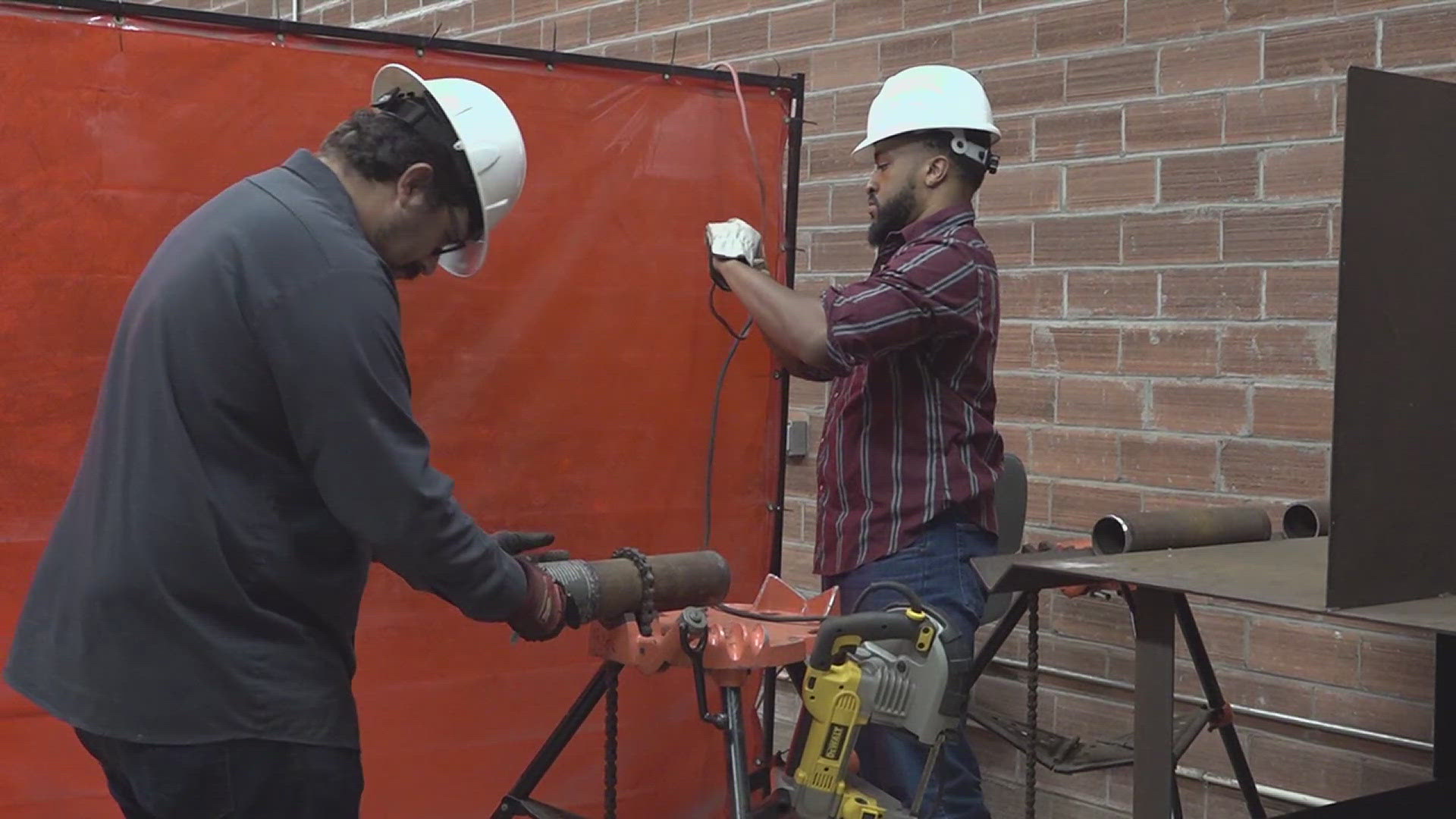 When you step inside a hidden warehouse in downtown Port Arthur, you'll find students learning the skills they need to get a job in Power City.