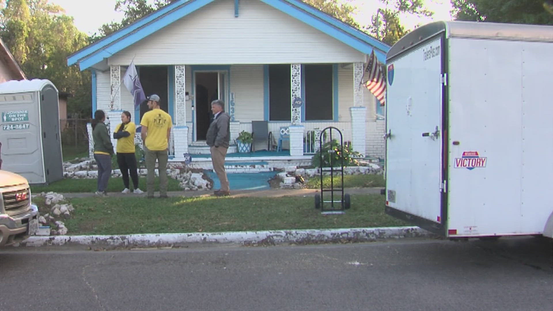 Mrs. Smith got the new home thanks to the Jefferson County Long-Term Recovery Group.