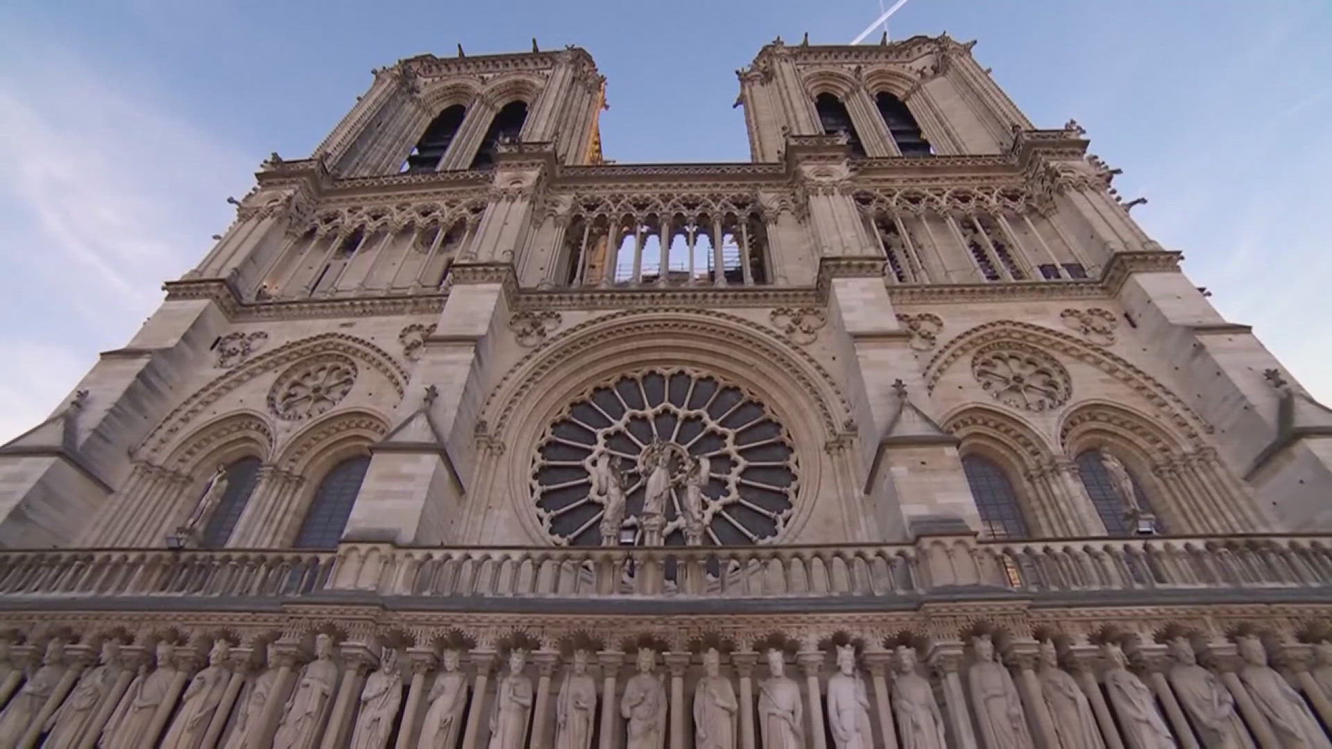 In 2019, a fire destroyed much of the building and the building's 800-year-old spire collapsed.