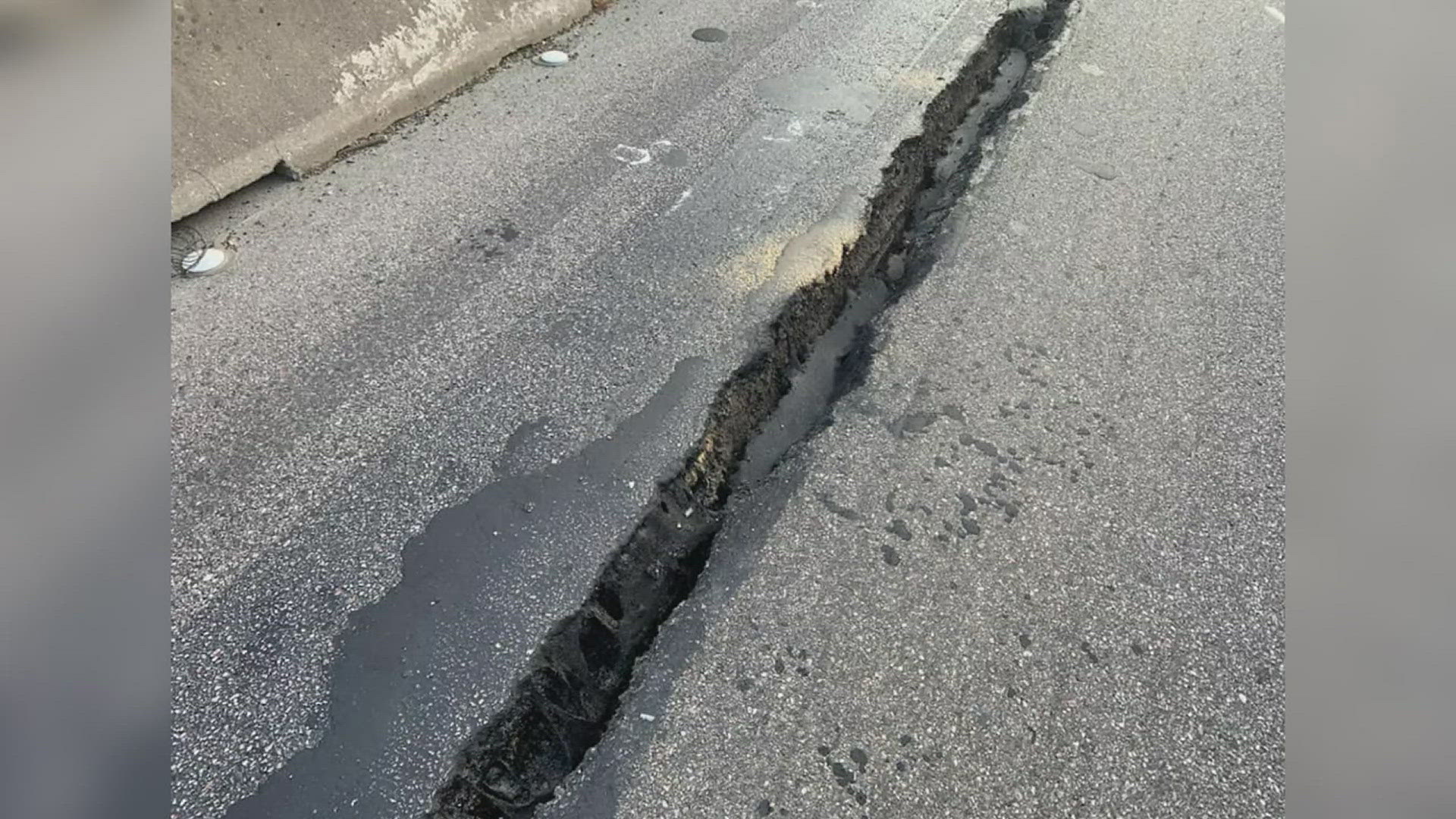 The westbound lanes of Interstate 10 leading out of Beaumont and toward Houston and a busy surface street overpass have been closed due to roadway damage.