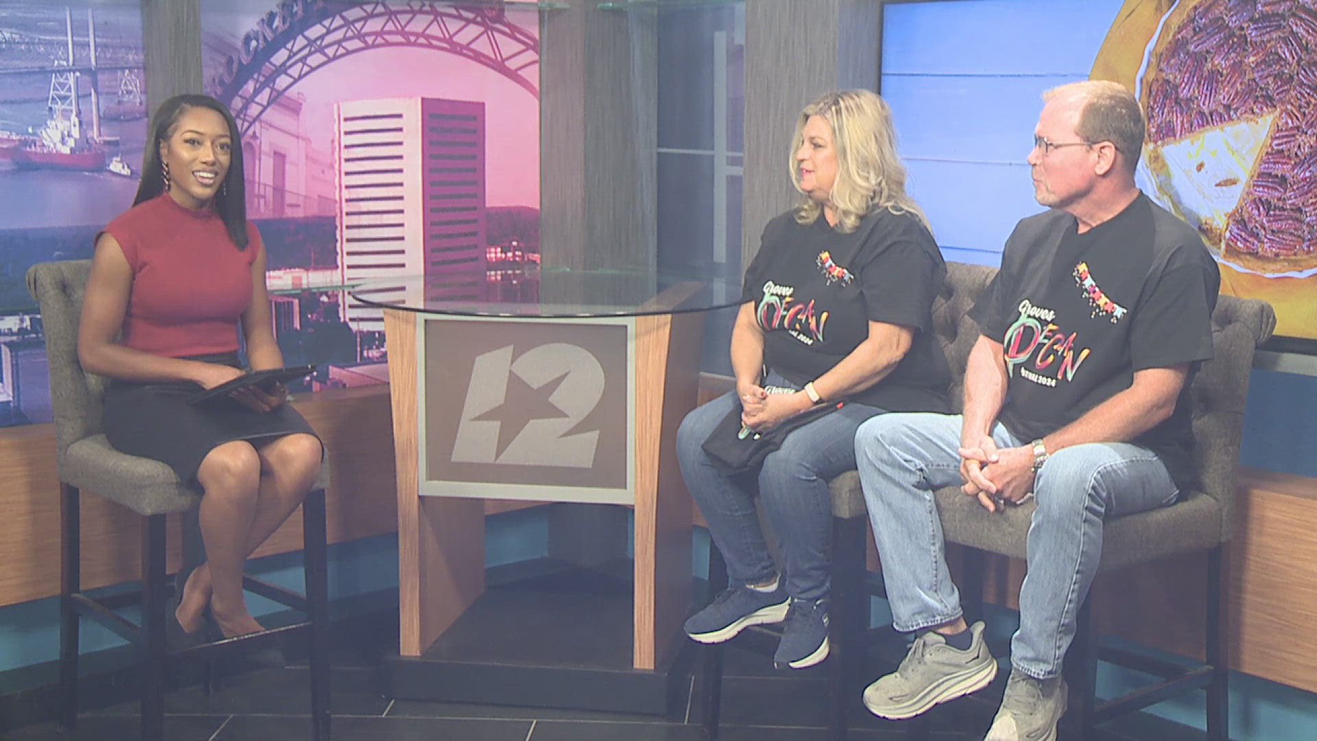 12News spoke with Letha Knaus and Bert Lamson with the Groves Chamber of Commerce, to tell us what they have planned for the Pecan Fest over the weekend.