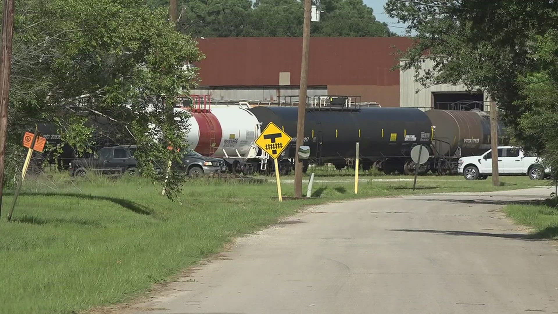 The leak came from Eagle Railcar Services on Foreman Road in West Orange.