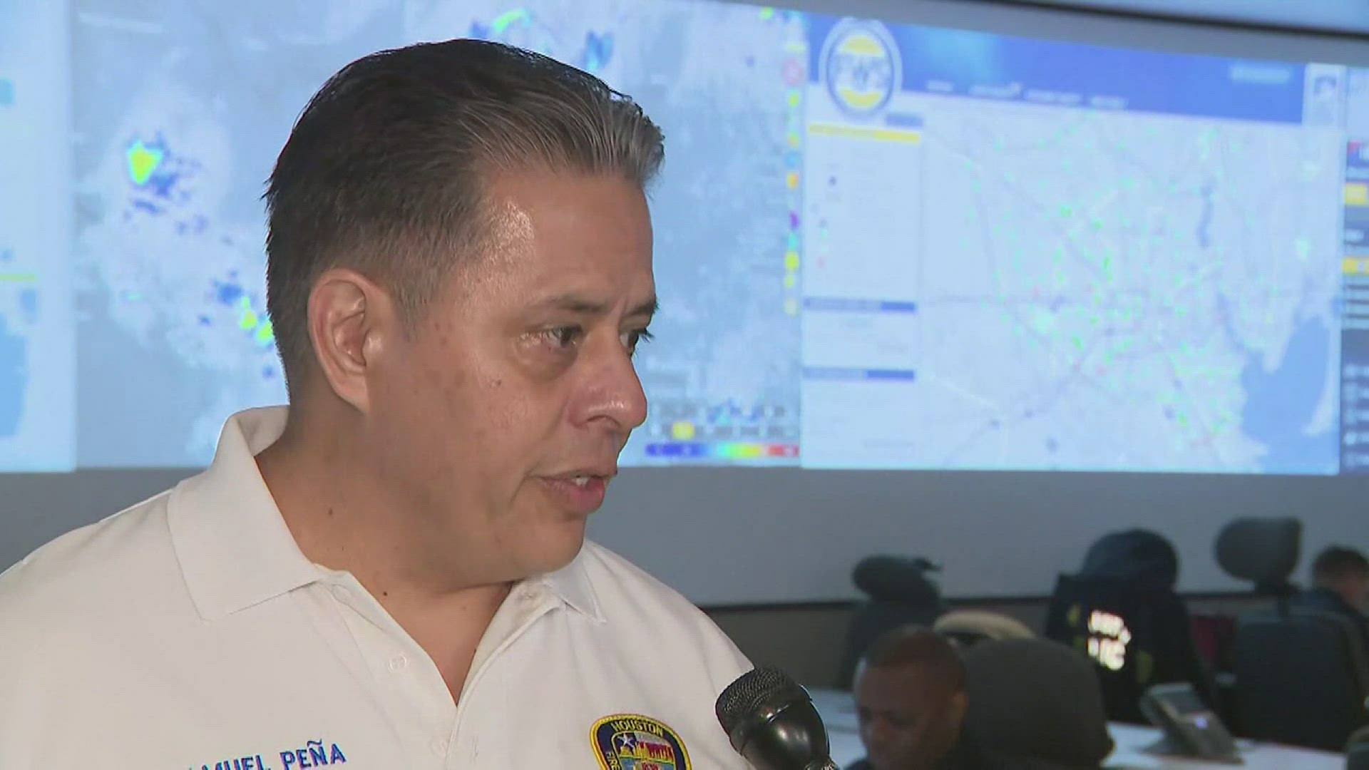 Houston FD Chief asking residents to stay off the streets as first responders are prioritizing life saving efforts.