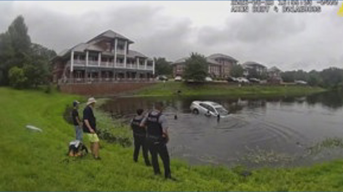 Driver saved from sinking car | 12newsnow.com