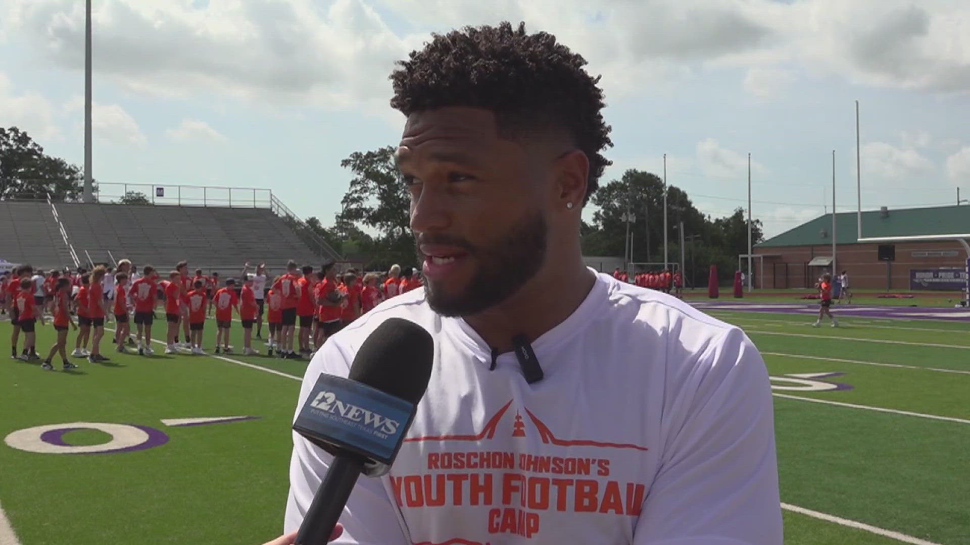 Young athletes swarmed Port Neches-Groves for a chance to learn from PNG's former star quarterback. 