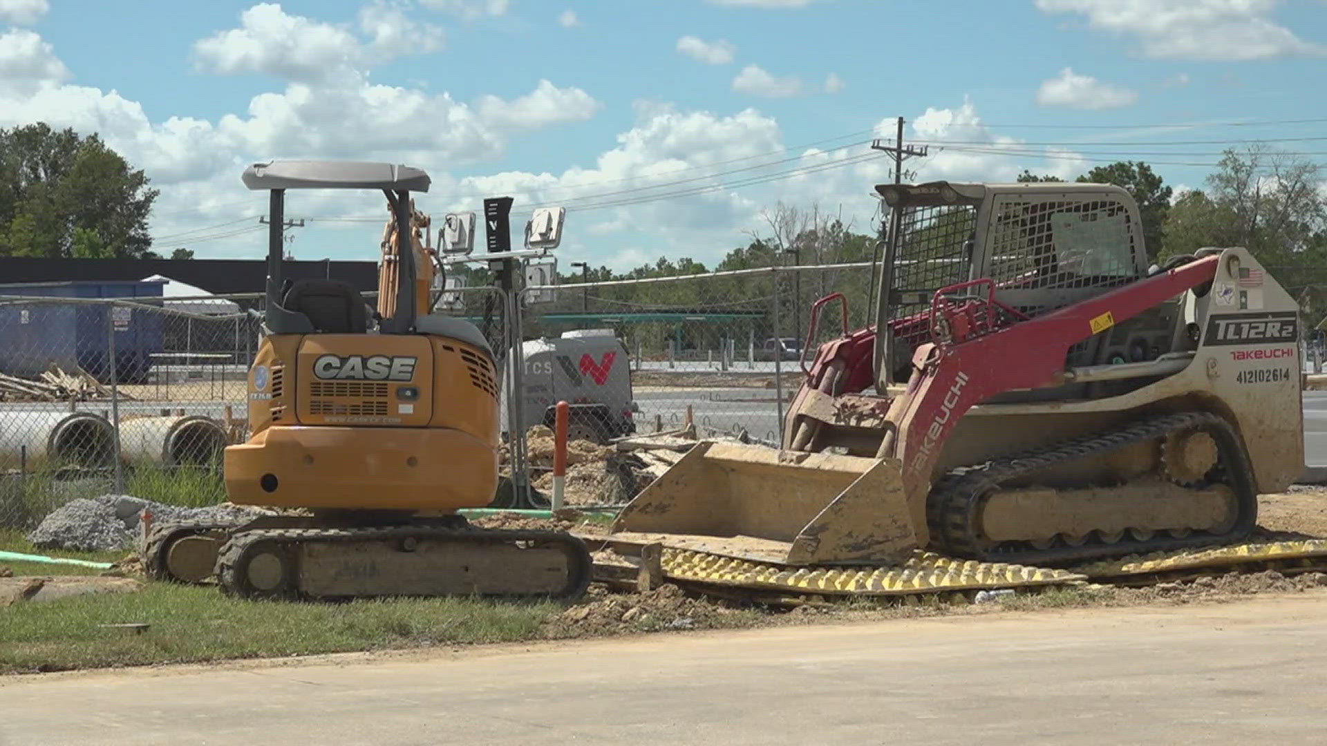 Along Highway 69, dirt is being moved and old buildings are being repurposed to make way for a new Auto Zone, Toasted Yolk and a dental clinic.