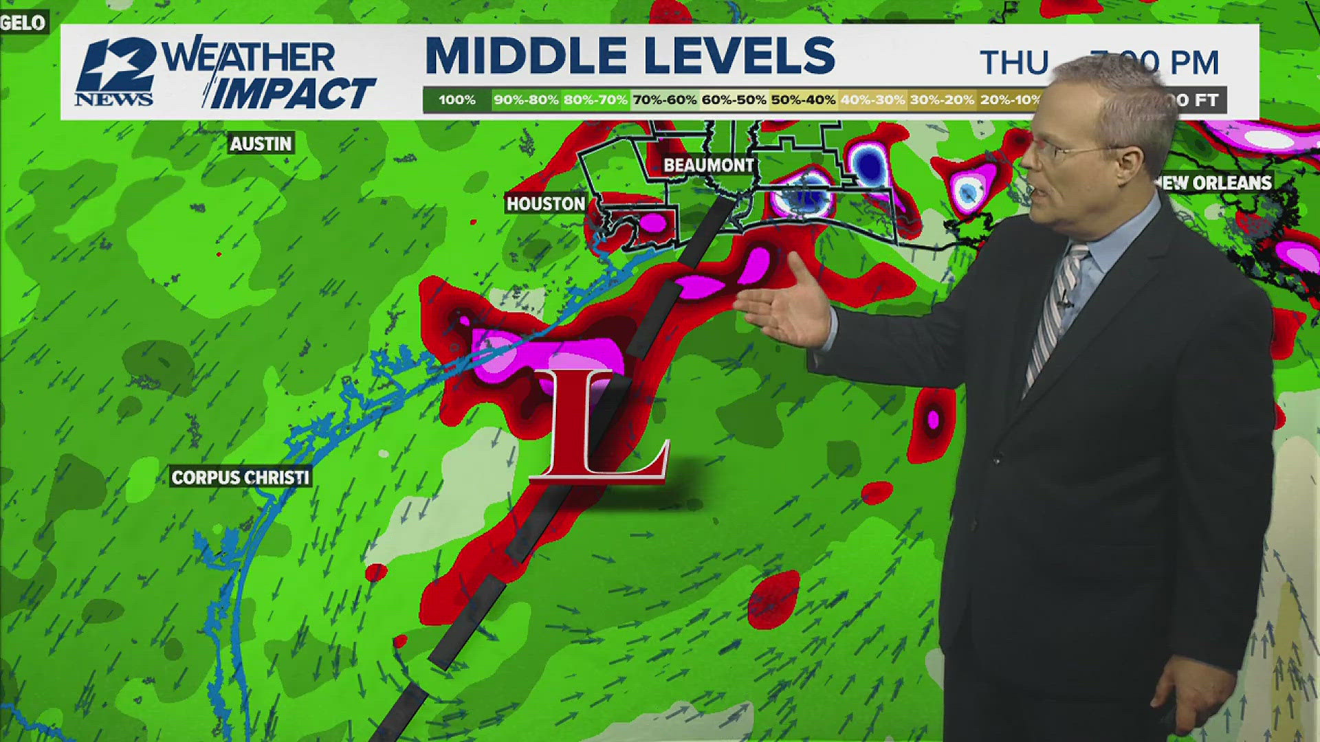 Scattered showers tonight and Friday ahead a cold front Saturday.  Cool mornings, delightful afternoons Sunday and Monday ahead of scattered showers Tuesday.