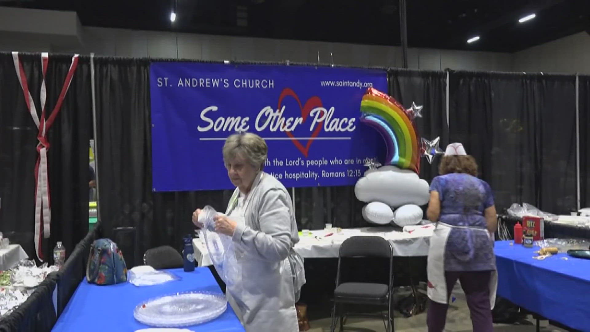 The executive director of Some Other Place, Christopher Robertson, tells 12News around 200 people receive a meal at their soup kitchen.