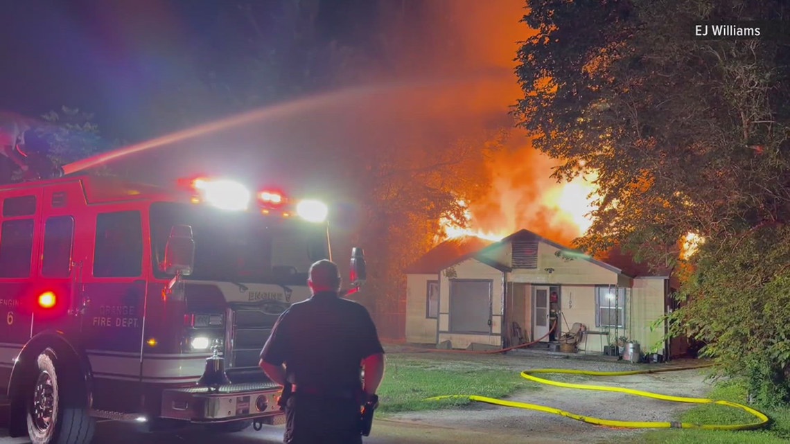 Fire destroys Orange home in early Wednesday morning blaze | 12newsnow.com