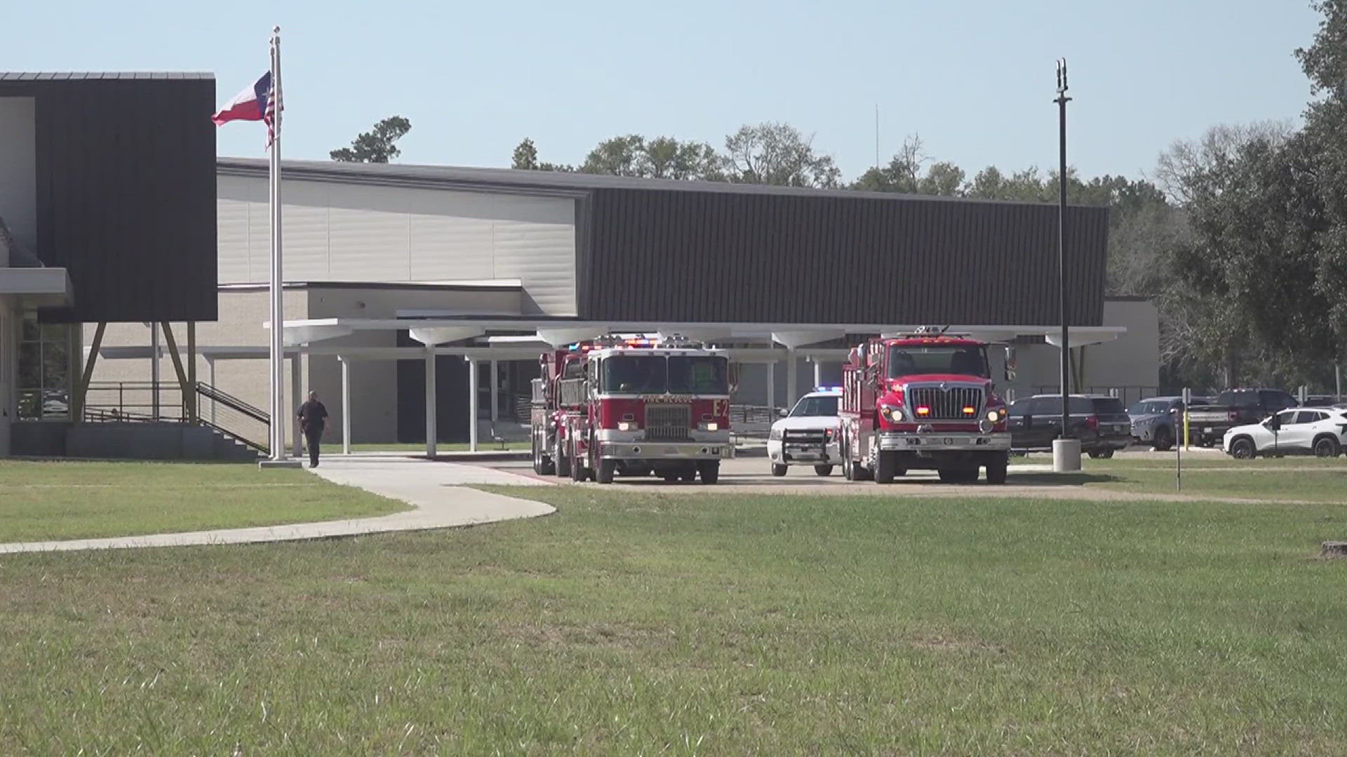 Parents were also told that, with proper identification, they could pick up students in the gym parking lot at Vidor High School.