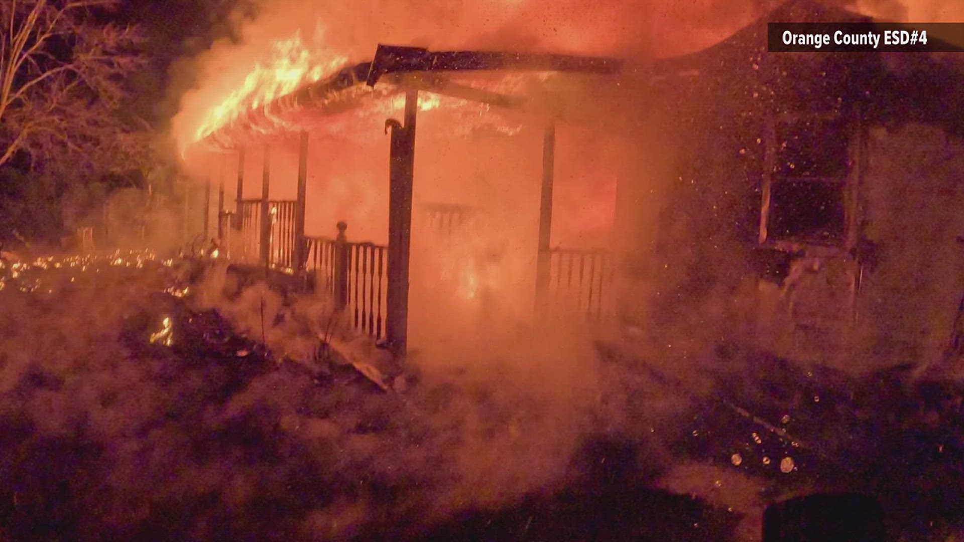 Early morning fire destroys single-story wood frame house on Highway 62 ...