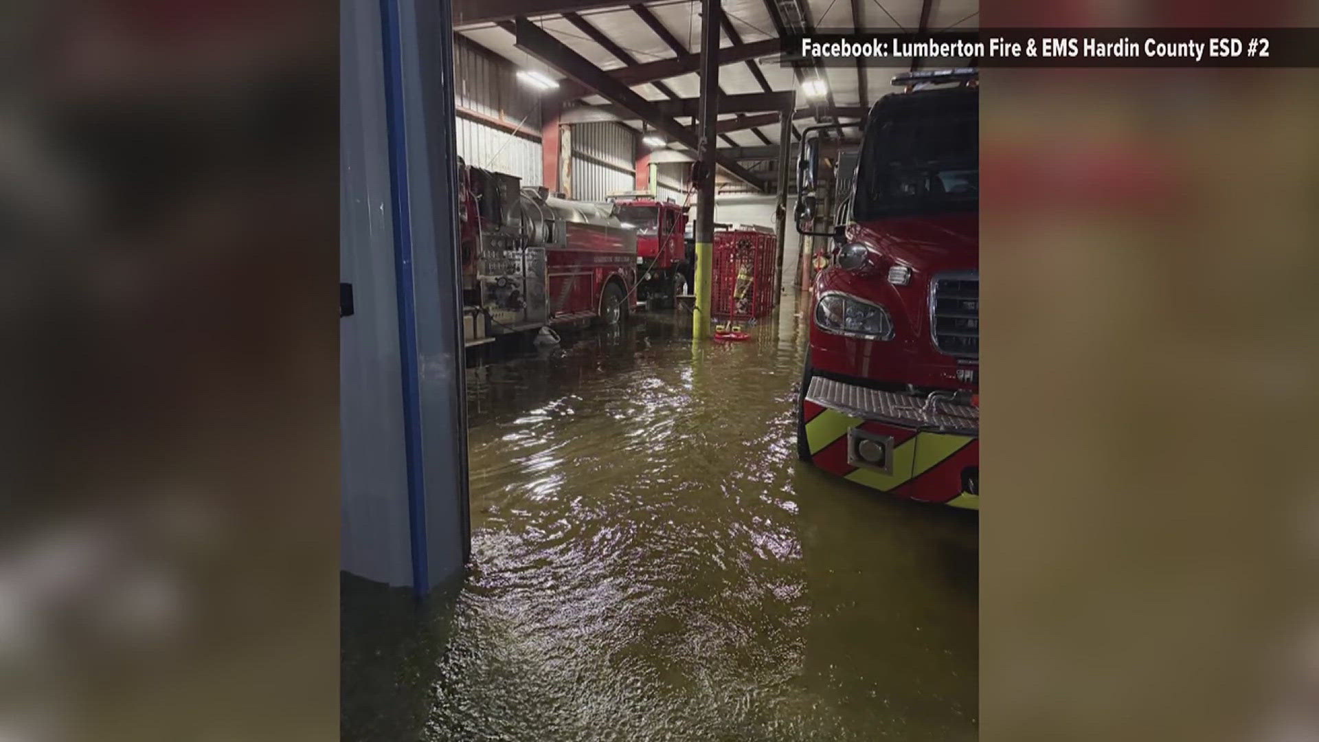 Hardin County ESD2 also had to make multiple water rescues during the flood