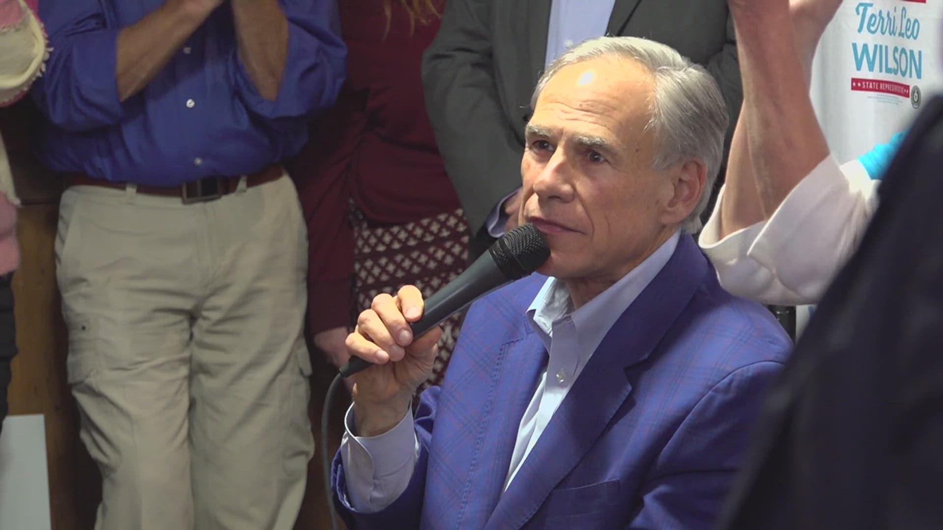 Governor Greg Abbott visits Winnie for the 'Get-Out-the-Vote event ...