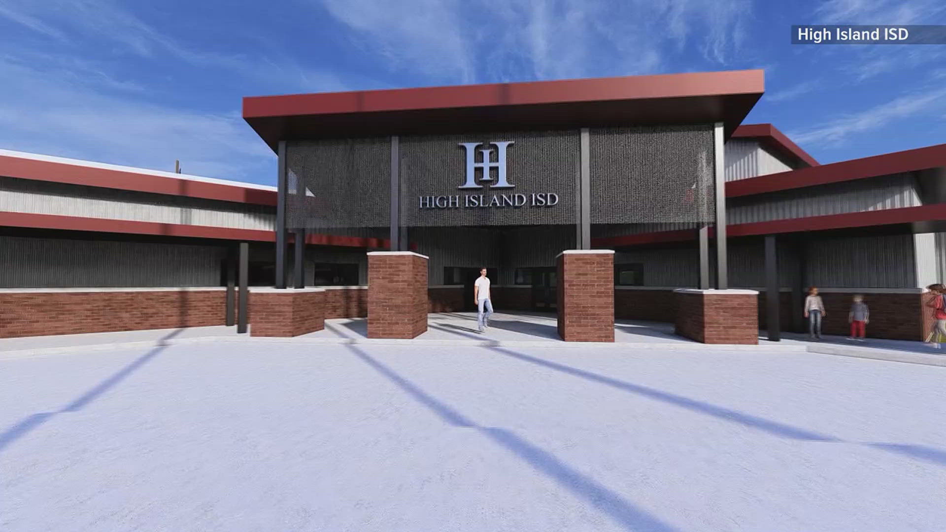 The bond will finance construction of separate elementary and high school buildings that will share a newly constructed gymnasium and library. 