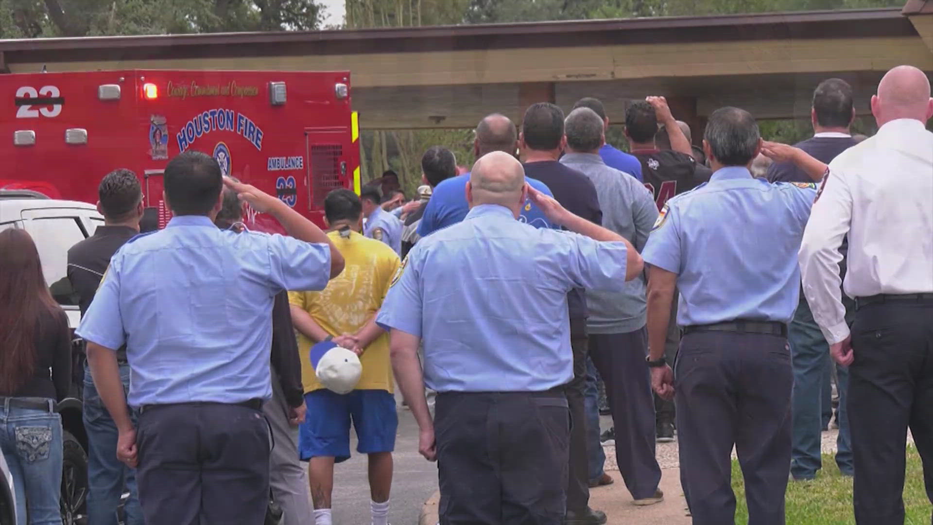 A group of Beaumont firefighters are joining firefighters from around the state to cover the shifts of Houston firefighters so they can attend funeral services.