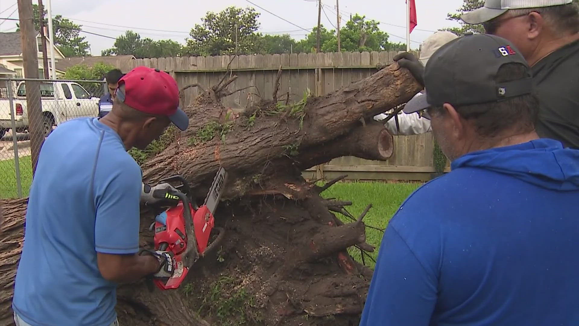New Houston is joining forces with Mayor Whitmire and a host of skilled trade apprentices to help clean up damage from last week's destructive storms.