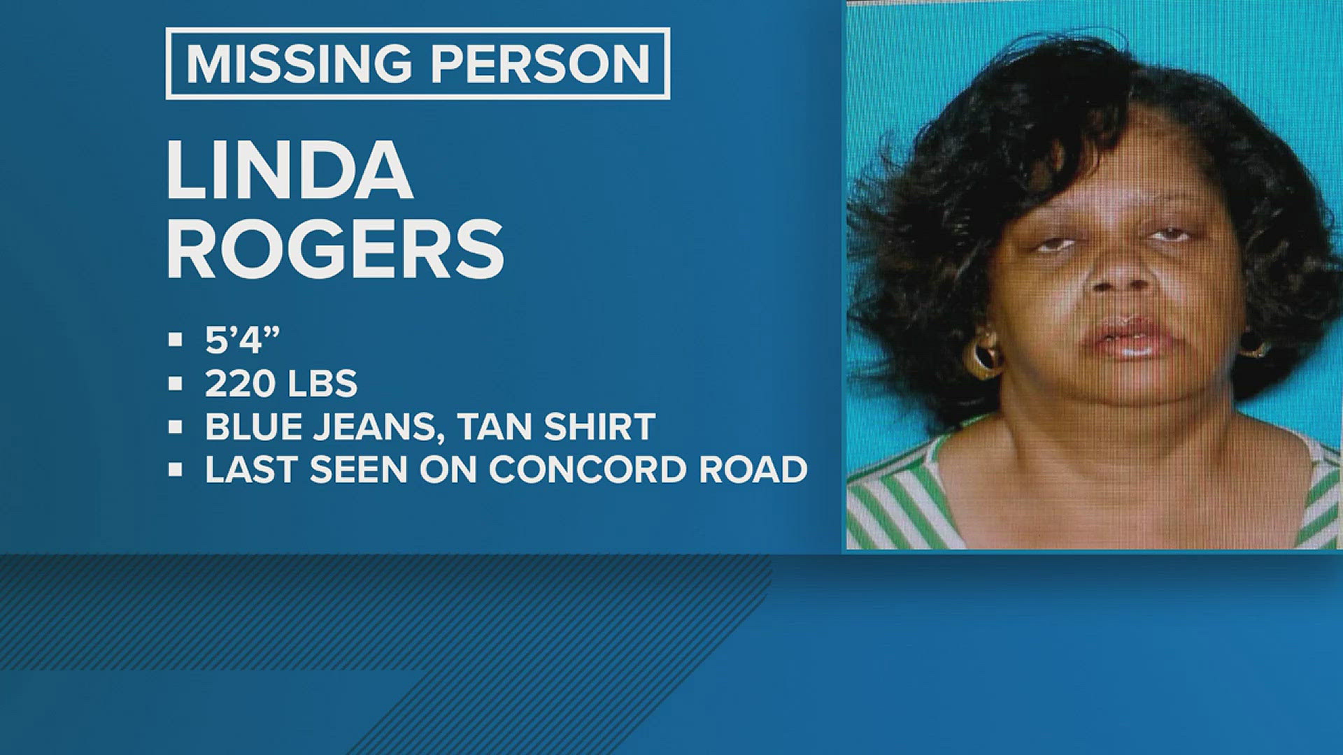 66-year-old Linda Rogers is diagnosed with diminished mental capacity, according to BPD.