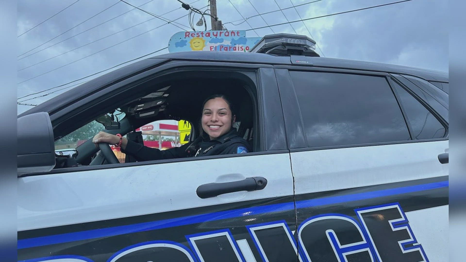 Officer Sidney Gomez, 28, says she became interested in her role after hearing her criminal justice professors share their memories about the police force.