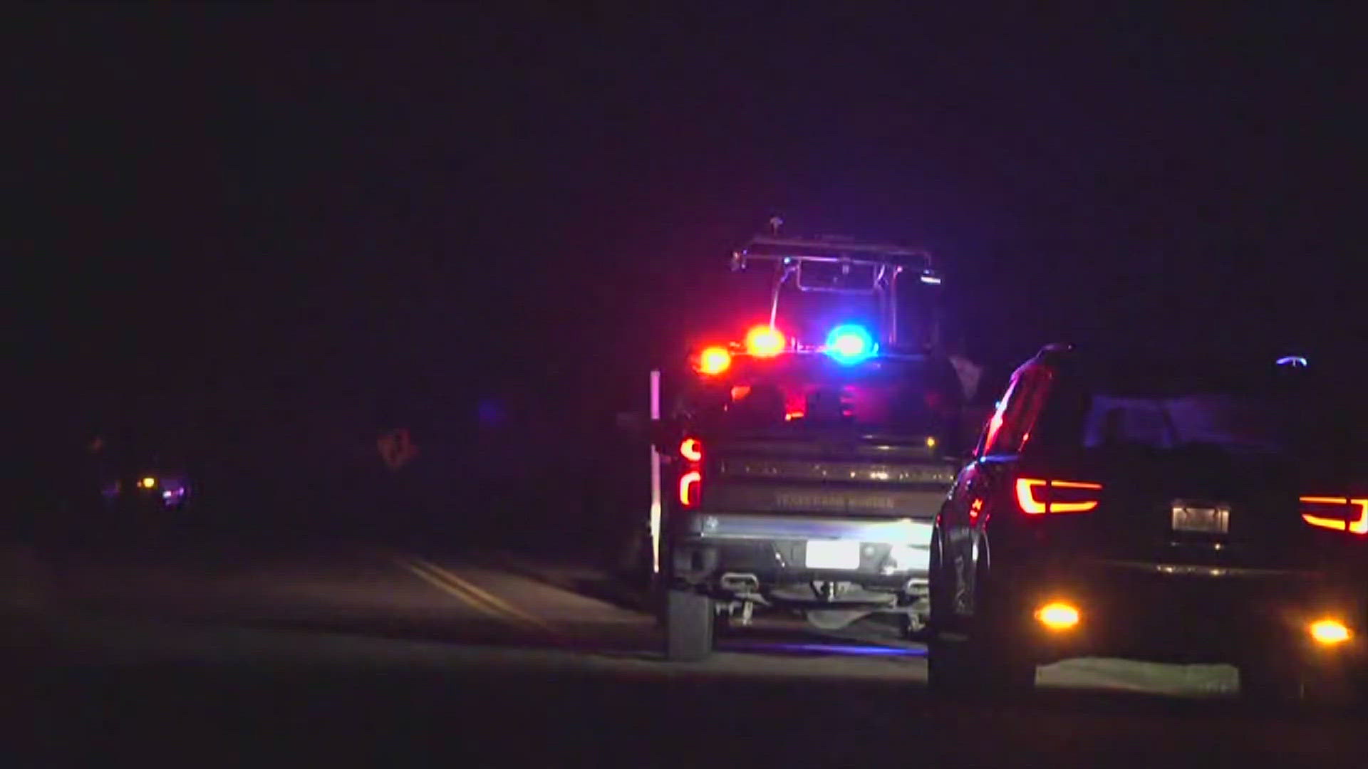 A boat carrying multiple people hit the bridge on Boondocks Road.