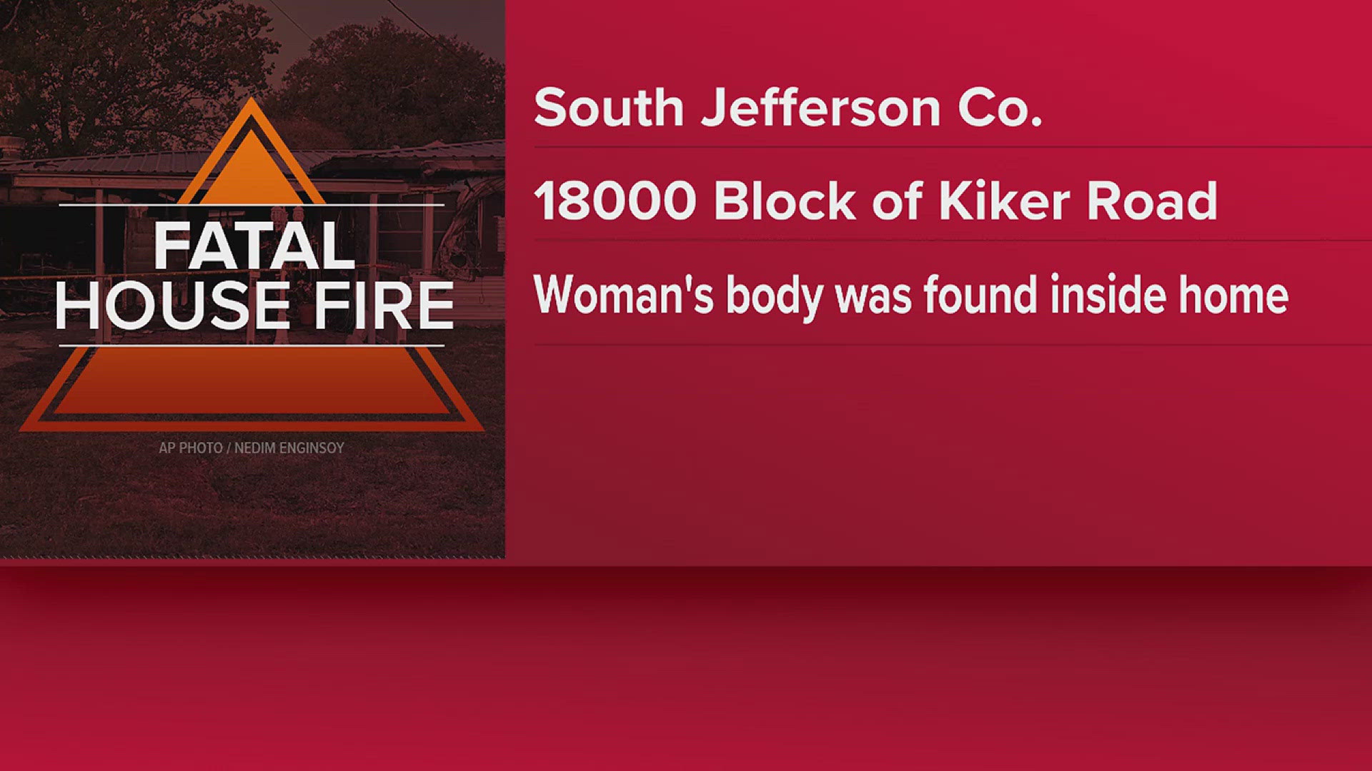 Woman found dead in Jefferson County house fire; investigation underway ...