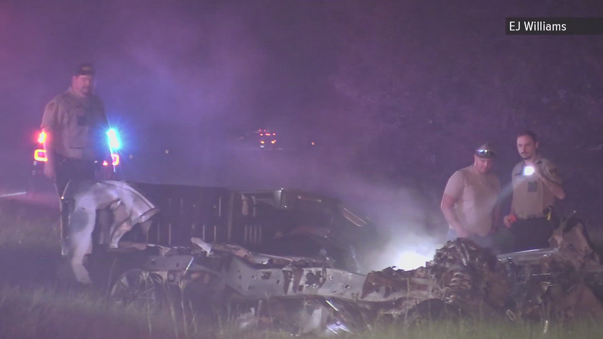 Two men were killed in a fiery head-on collision early Friday morning in Jasper County.