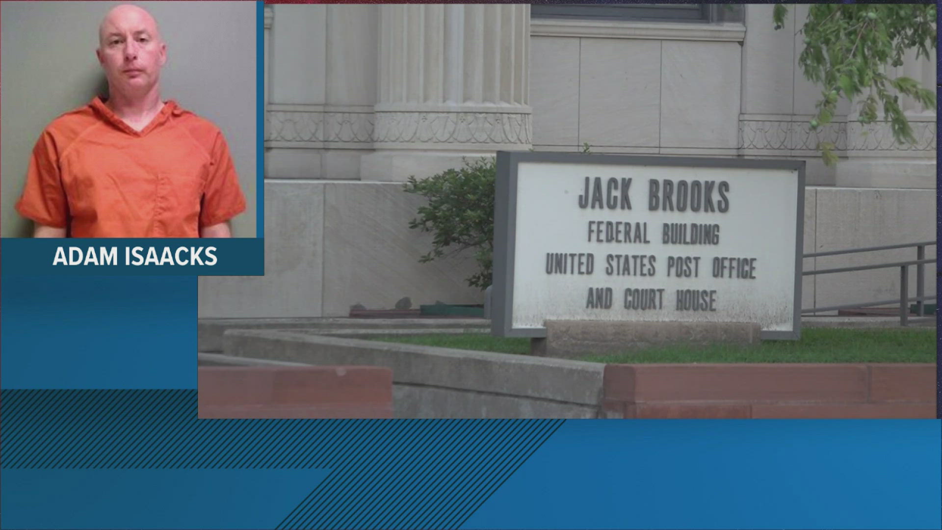 Adam Dale Isaacks, who was sentenced in federal court on June 3, 2024, is now facing three state charges in Jasper County.
