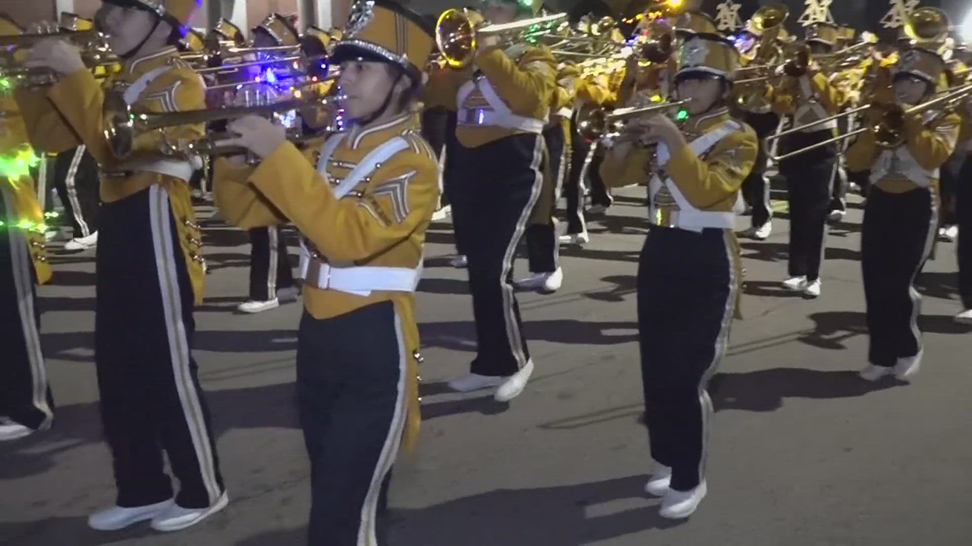 ​It was a long line of parade floats from all across town, with Boy Scout Troop 232 leading the way.