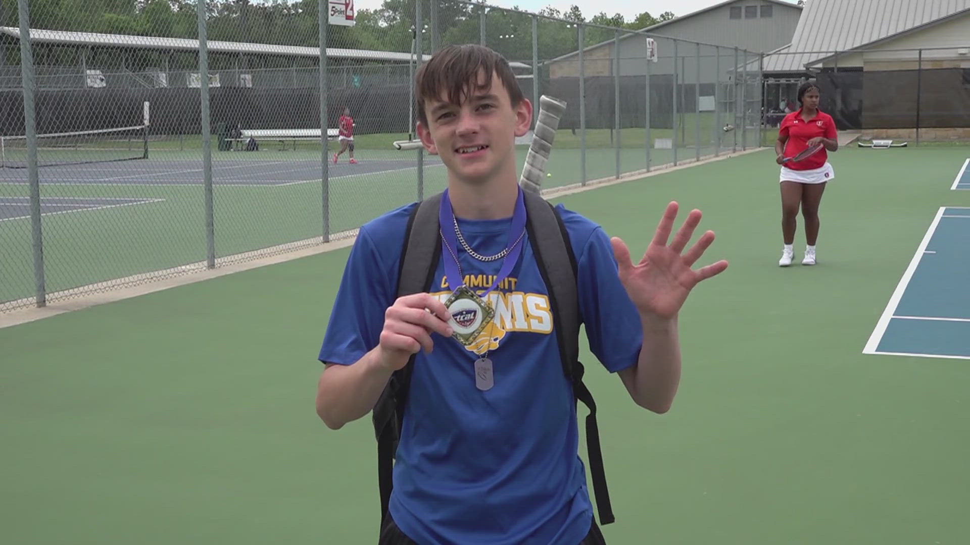 The Texas Christian Athletic League State Tennis Tournament was played today at the Beaumont Tennis Center.
