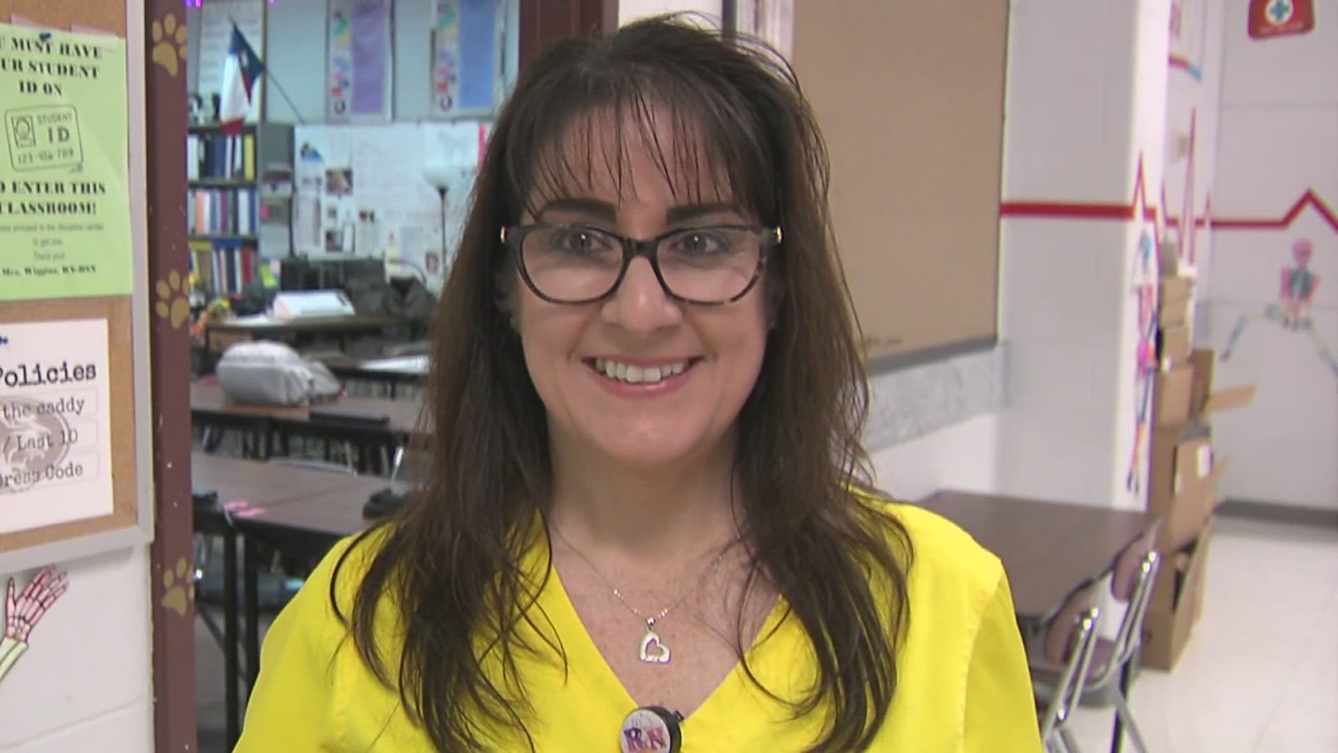 Silsbee High School's Heather Wiggins is a 12News Golden Apple Award