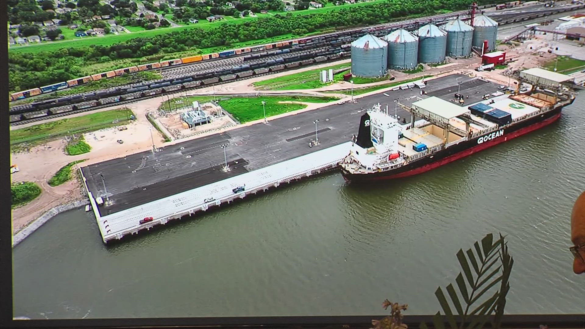 The project adds 1,000 linear feet of deep draft dock to accommodate larger vessels and increases the port's cargo handling capabilities.