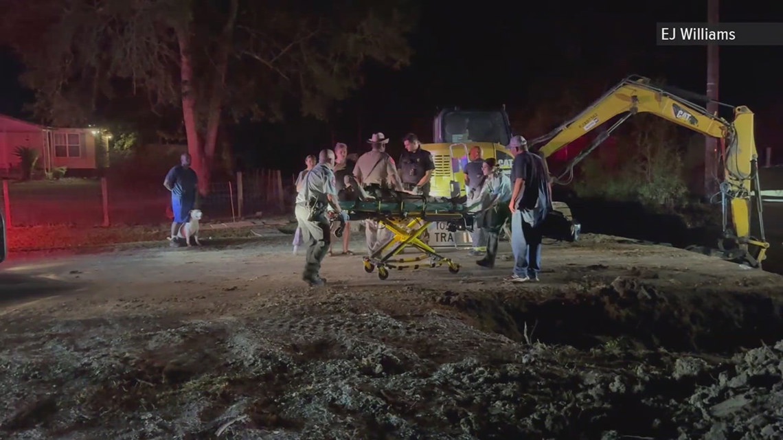 Man rescued after driving go-kart into hole in Little Cypress