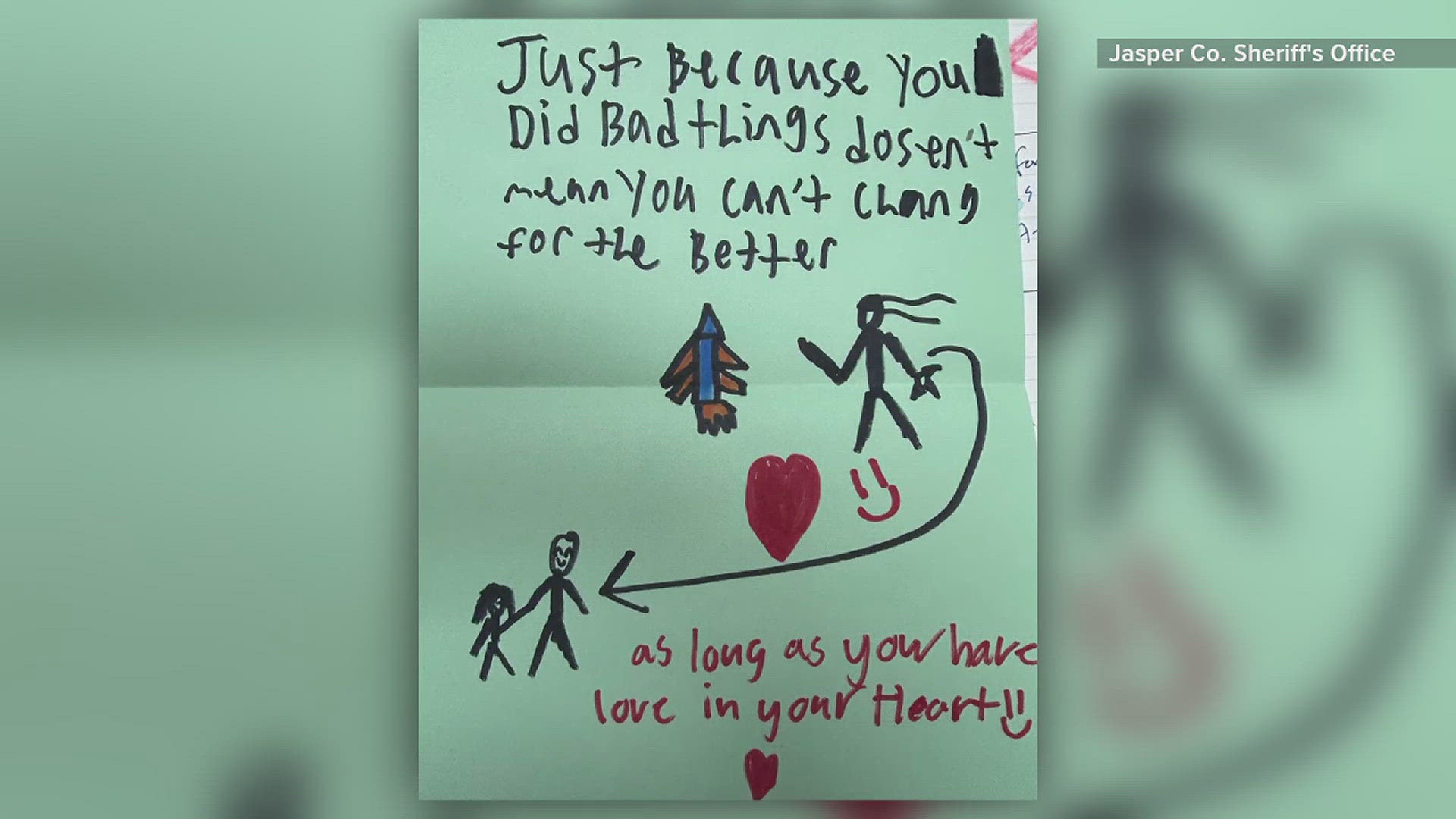 Jasper County Sheriff's Office delivers letters written by Beech Grove ...